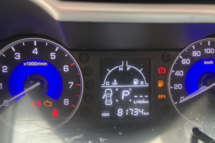 Used Dongfeng Aeolus AX3 2016 1.5L Automatic Shangkue Model Odometer Close Up