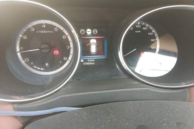 Used Dongfeng Aeolus AX4 2017 1.6L Manual ChaoShang Model Odometer Close Up