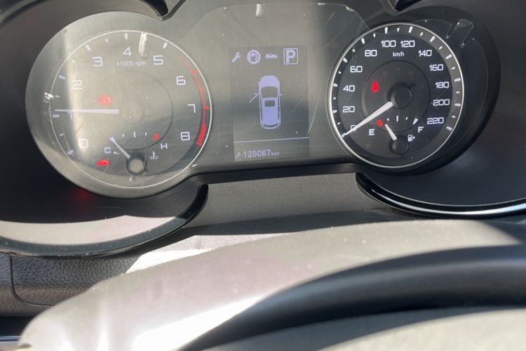 Used Dongfeng Aeolus AX5 2017 1.4T Automatic Qushang Model Odometer Close Up