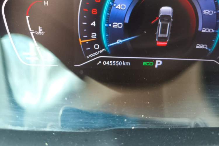 Used Dongfeng Aeolus AX7 2022 Mach Edition 1.5T DCT DF31 Odometer Close Up