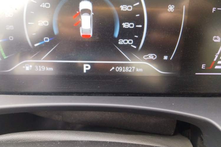 Used Dongfeng Aeolus E70 2021 Revised Version 500 Ultra-Comfort Edition Odometer Close Up