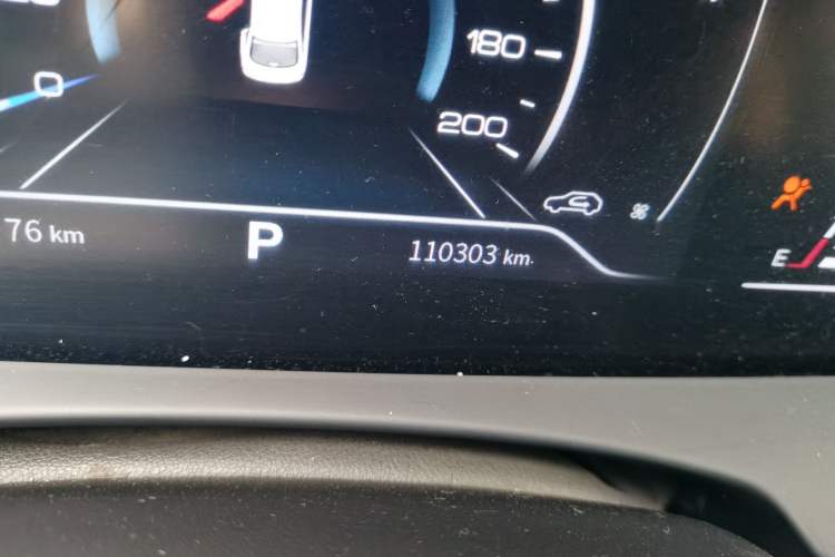Used Dongfeng Aeolus E70 2021 Revised Version 360H Battery-Swap Edition Odometer Close Up