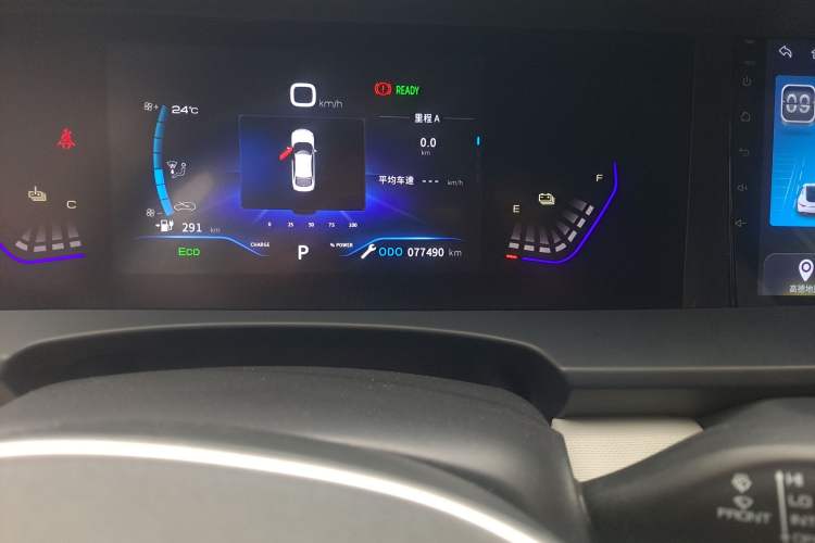 Used Dongfeng Aeolus E70 2021 Revised Version 360H Battery-Swap Edition Odometer Close Up