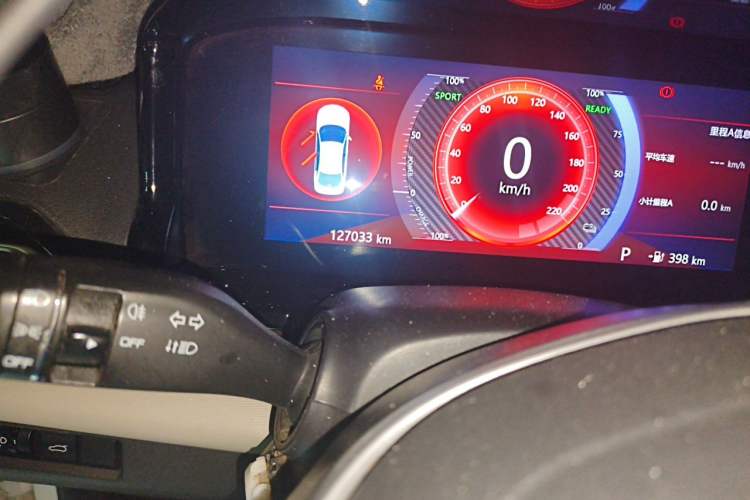 Used Dongfeng Aeolus E70 2021 500 Ultra-Comfort Edition Odometer Close Up