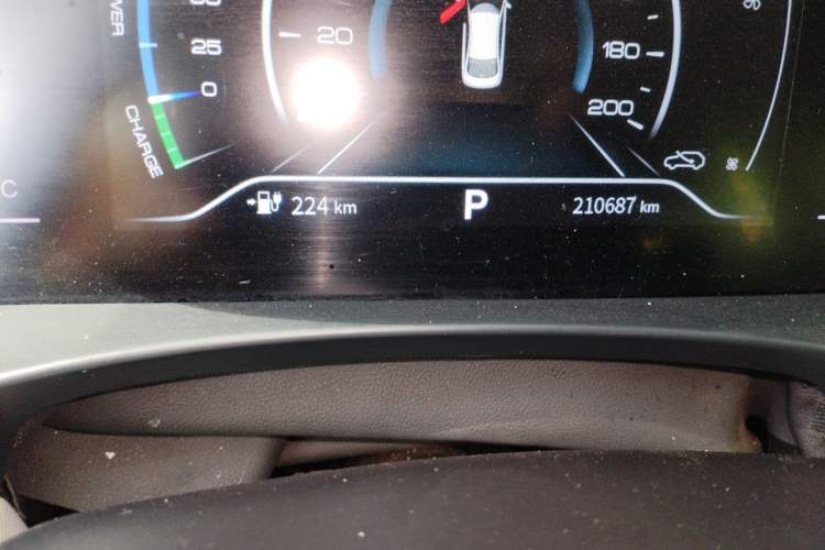 Used Dongfeng Aeolus E70 2021 Revised Version 360H Battery-Swap Edition Odometer Close Up