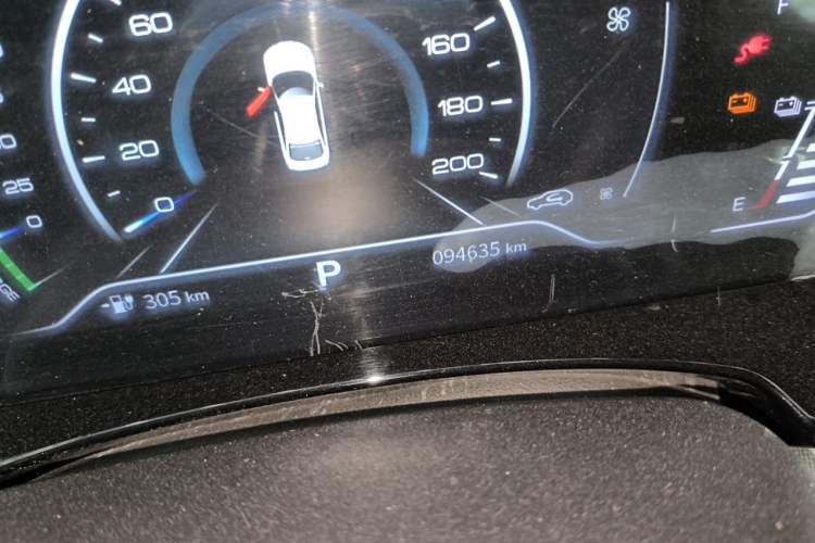 Used Dongfeng Aeolus E70 2021 Revised Version 500 Ultra-Comfort Edition Odometer Close Up