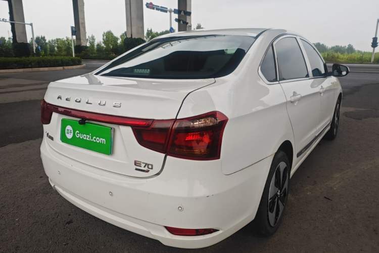 Used Dongfeng Aeolus E70 2021 Revised Version 3 500 Ultra-Comfort Edition Rear Right 45 Deg