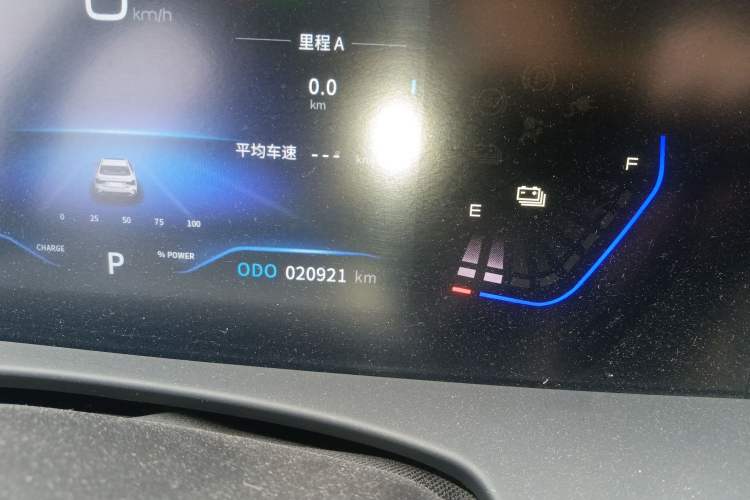 Used Dongfeng Aeolus E70 2023 PRO Smart Drive Edition Odometer Close Up