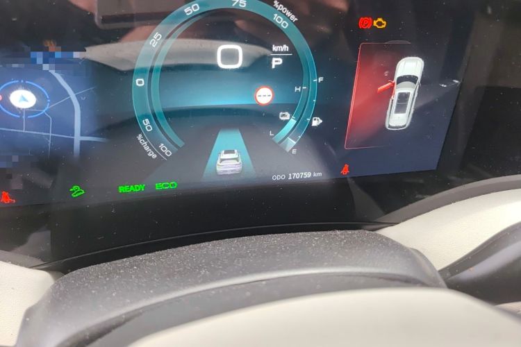Used Dongfeng Aeolus Huge 2022 Mach Dual-Motor 1.5T MHD Dare-to-Innovate Edition Odometer Close Up