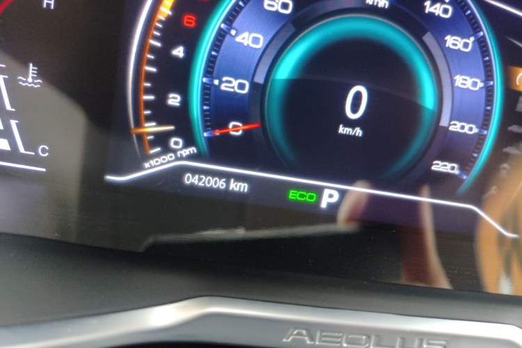 Used Dongfeng Aeolus Yixuan 2020 230T Automatic Advanced Edition Odometer Close Up