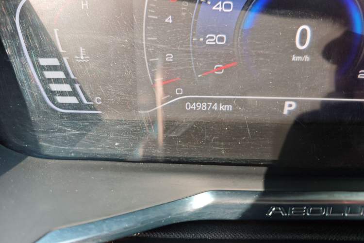 Used Dongfeng Aeolus Yixuan 2021 230T Automatic Hunter Edition Odometer Close Up
