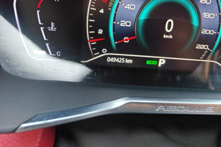 Used Dongfeng Aeolus Yixuan 2021 230T Automatic Zuiying Knight Edition Odometer Close Up