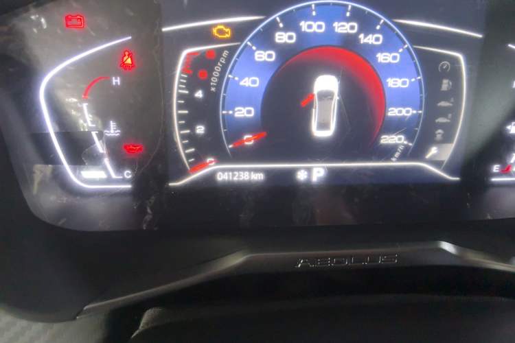 Used Dongfeng Aeolus Yixuan 2021 230T Automatic Hunter Edition Odometer Close Up