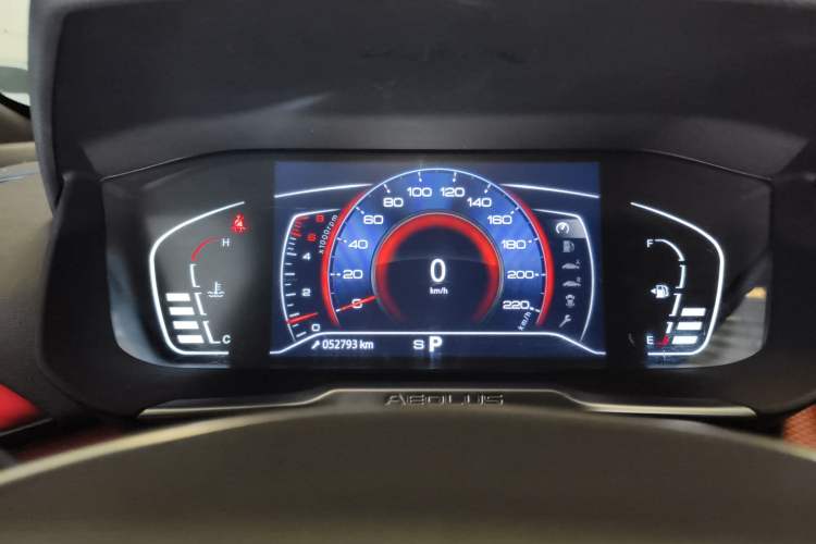 Used Dongfeng Aeolus Yixuan 2022 230T Automatic Adaptive-Beam Knight Edition Instrument Cluster