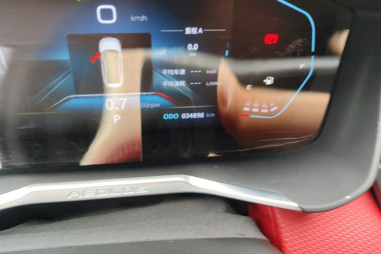 Used Dongfeng Aeolus Yixuan 2022 230T Automatic Tiger Roar Edition Odometer Close Up