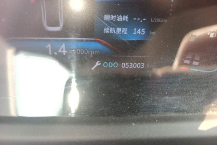 Used Dongfeng Aeolus Yixuan 2023 Mach Edition 1.5L Automatic Chasing Shadow Version Odometer Close Up