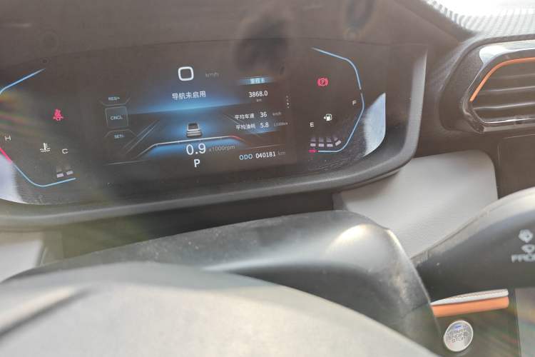 Used Dongfeng Aeolus Yixuan 2023 Mach Edition 1.5L Automatic Chasing Shadow Version Odometer Close Up
