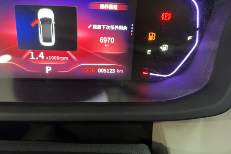 Used Dongfeng Aeolus Yixuan 2023 Mach Edition 1.5L Automatic Chasing Wind Version Odometer Close Up