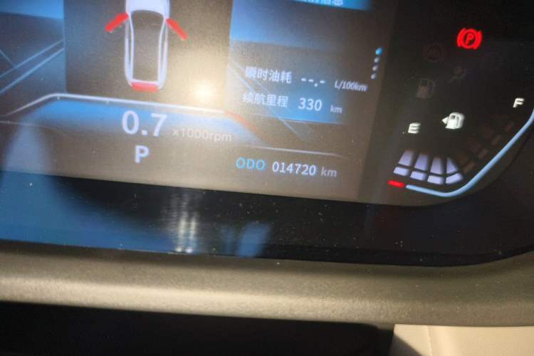 Used Dongfeng Aeolus Yixuan 2023 Mach Edition 1.5L Automatic Chasing Shadow Version Odometer Close Up