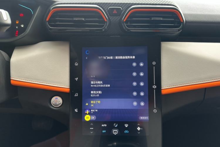 Used Dongfeng Aeolus Yixuan 2023 Mach Edition 1.5L Automatic Chasing Wind Version Audio And AC Panel
