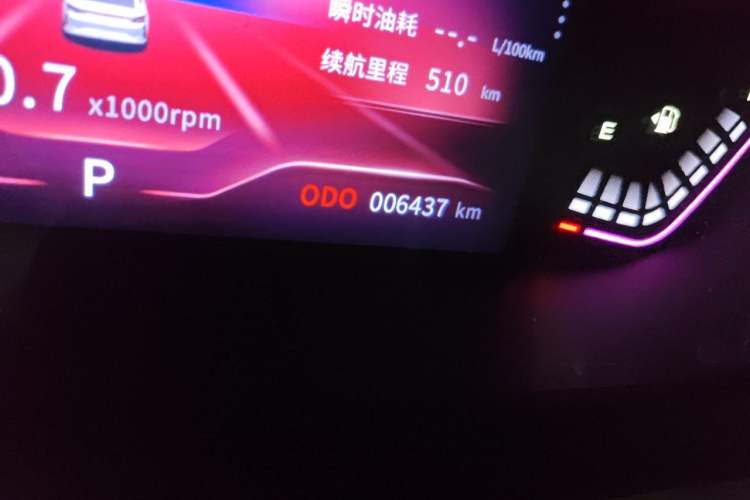 Used Dongfeng Aeolus Yixuan 2023 Mach Edition 1.5L Automatic Chasing Wind Version Odometer Close Up