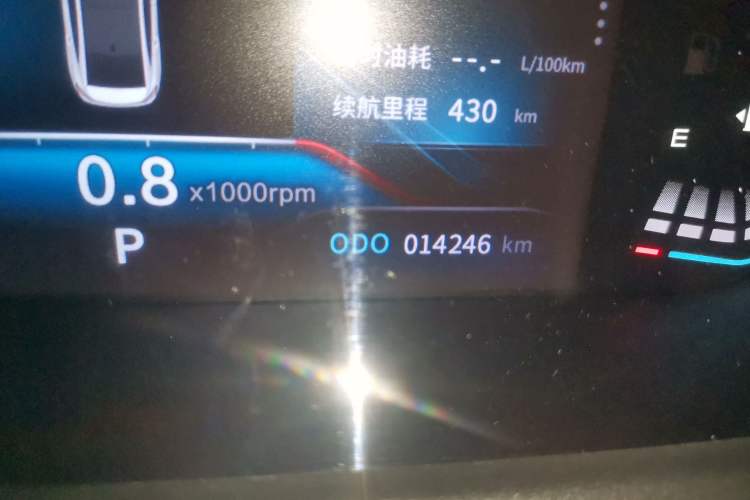 Used Dongfeng Aeolus Yixuan 2023 Mach Edition 1.5L Automatic Chasing Shadow Version Odometer Close Up