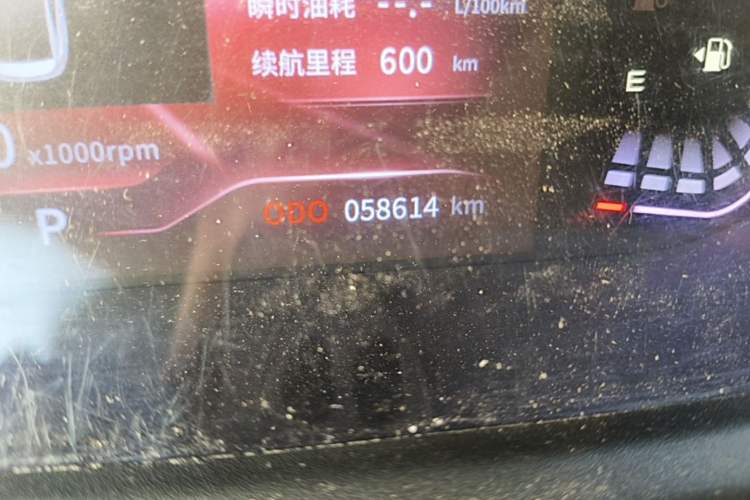 Used Dongfeng Aeolus Yixuan 2023 Mach Edition 1.5L Manual Windstorm Version Odometer Close Up