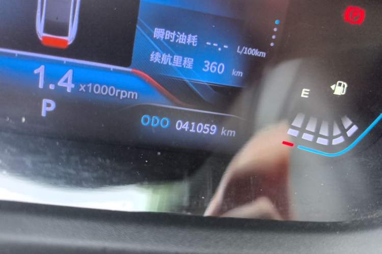 Used Dongfeng Aeolus Yixuan 2023 Mach Edition 1.5L Automatic Chasing Wind Version Odometer Close Up