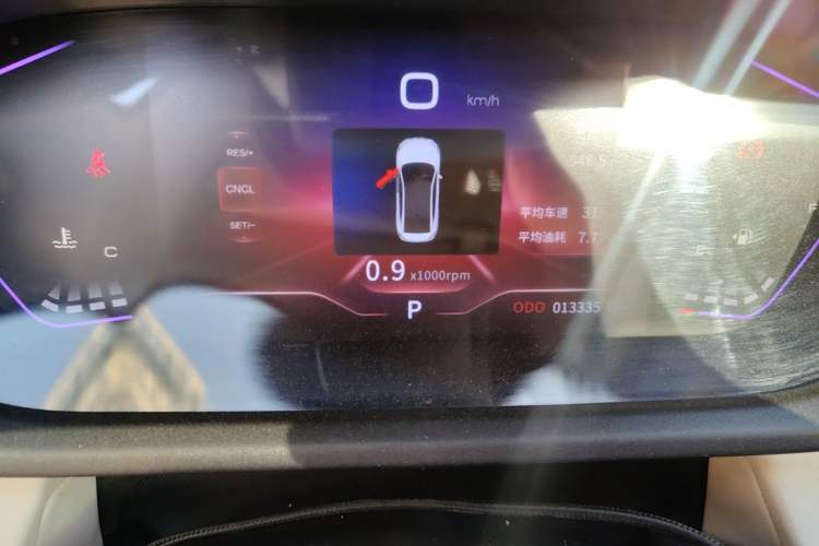 Used Dongfeng Aeolus Yixuan 2023 Mach Edition 1.5L Automatic Chasing Shadow Version Odometer Close Up