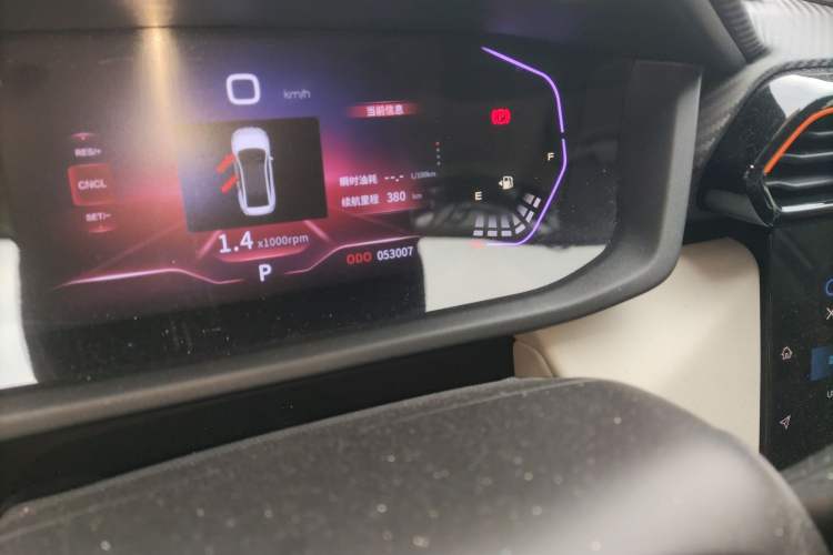 Used Dongfeng Aeolus Yixuan 2023 1.5L Automatic Glory Edition Odometer Close Up