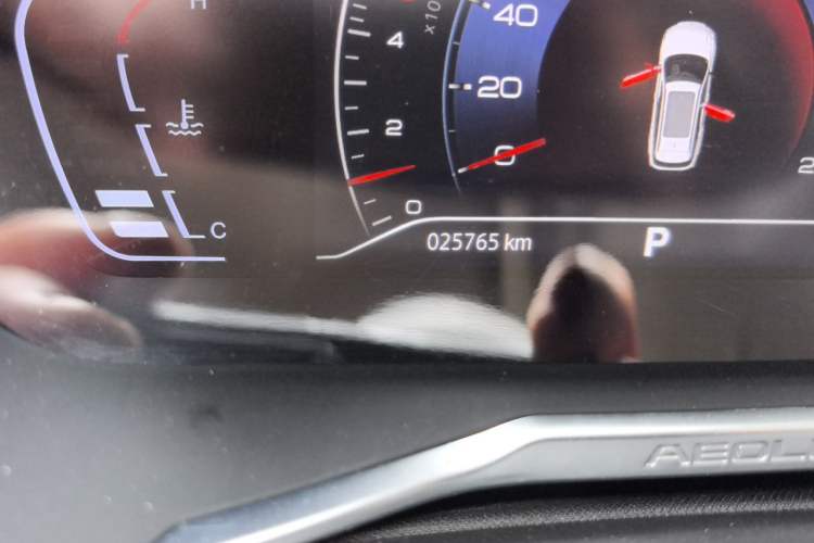 Used Dongfeng Aeolus Yixuan GS 2020 230T Automatic Yueyu Version Odometer Close Up