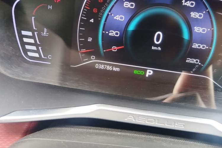Used Dongfeng Aeolus Yixuan GS 2021 230T Automatic Star-Chasing Warrior Edition Odometer Close Up