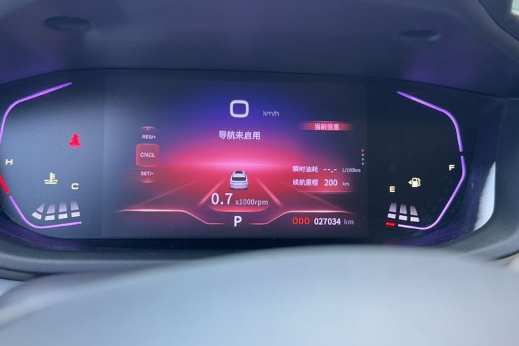 Used Dongfeng Aeolus Yixuan GS 2023 Mach Edition 1.5L Automatic Wealth Creation Version Odometer Close Up