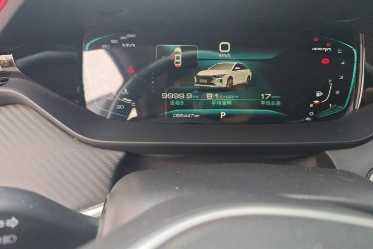 Used Dongfeng Aeolus Yixuan MAX 2021 1.5T Ultra-Stylish Trendsetter Edition Odometer Close Up