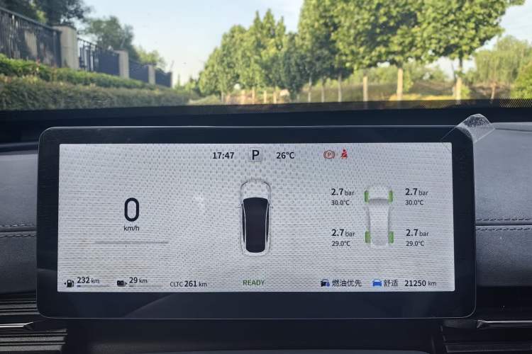Used Dongfeng eπ eπ007 2024 Range-Extended 200 Air Edition Odometer Close Up