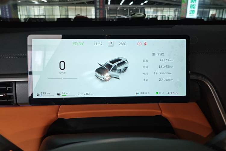 Used Dongfeng eπ eπ008 2026 Model Six-Seat Range-Extended Family Edition Instrument Cluster