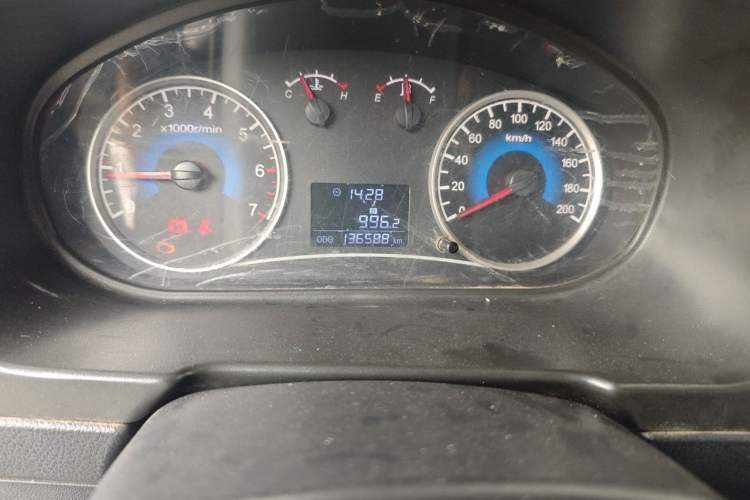 Used Dongfeng Fengon 330 2014 1.3L Manual Utility Version DK13-07 Odometer Close Up