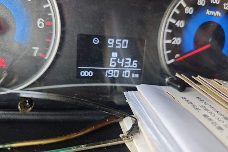 Used Dongfeng Fengon 330 2014 1.3L Manual Utility Version DK13-07 Odometer Close Up