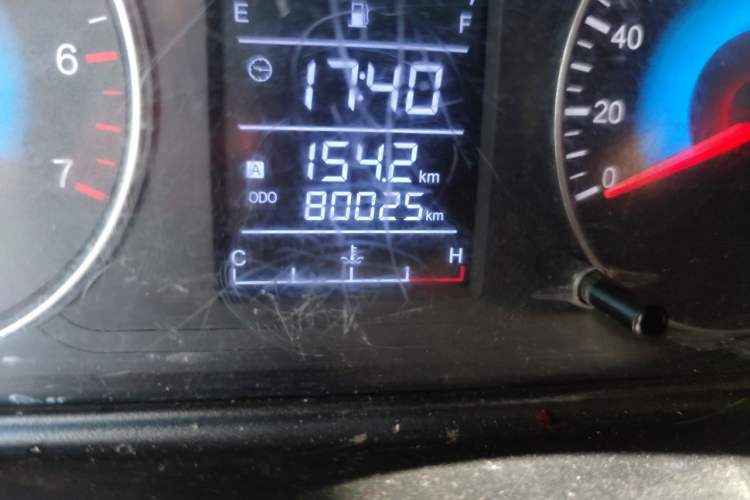 Used Dongfeng Fengon 330 2014 1.5L Manual Utility Version DK15 Odometer Close Up