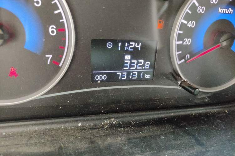 Used Dongfeng Fengon 330 2014 1.3L Manual Utility Version DK13-07 Odometer Close Up