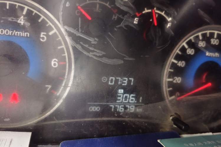 Used Dongfeng Fengon 330 2014 1.5L Manual Utility Version DK15 Odometer Close Up