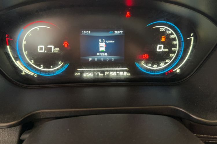 Used Dongfeng Fengon 370 2018 S370 1.5L CVT Luxury 7-Seater Odometer Close Up
