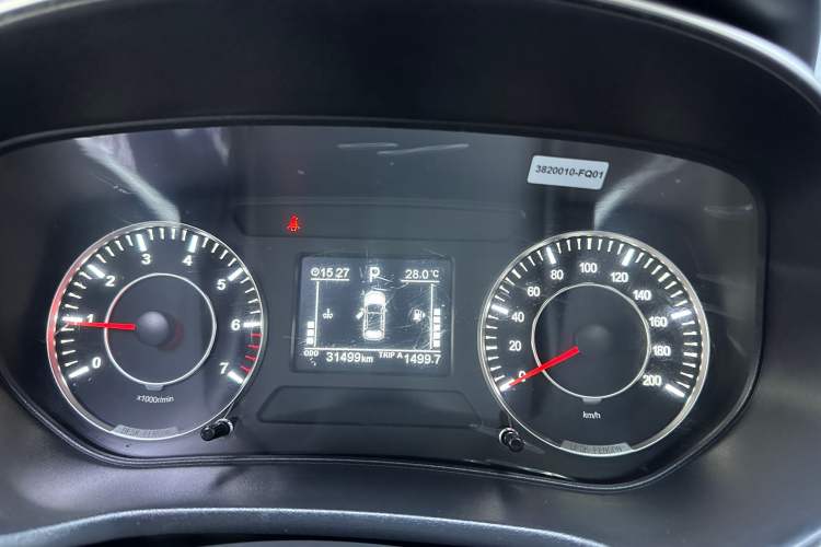 Used Dongfeng Fengon 500 2021 1.5L CVT Enjoyment Version Odometer Close Up