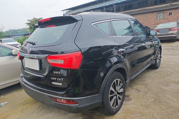 Used Dongfeng Fengon 580 2016 Revised Version 1.5T CVT Luxury Edition Rear Right 45 Deg