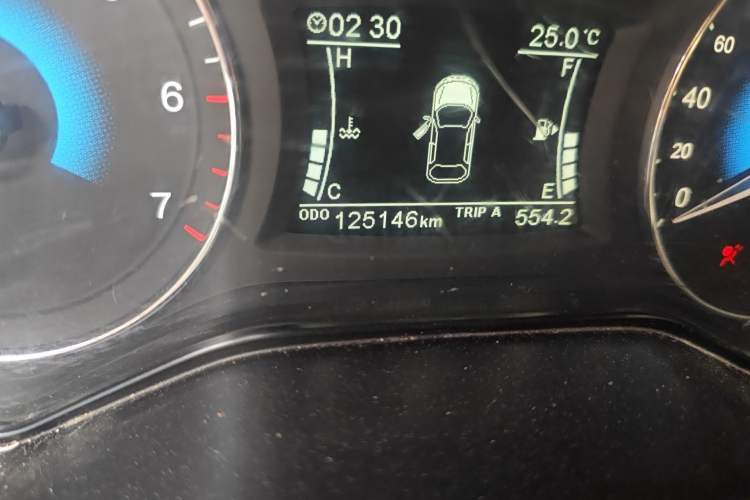 Used Dongfeng Fengon 580 2016 1.5T Manual Luxury Edition Odometer Close Up