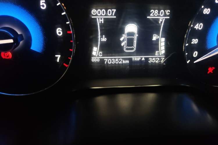 Used Dongfeng Fengon 580 2016 1.8L Manual Comfort Model Odometer Close Up