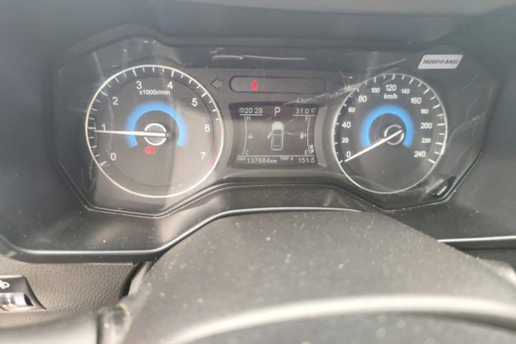 Used Dongfeng Fengon 580 2016 Revised Version 1.5T CVT Comfort Edition Odometer Close Up