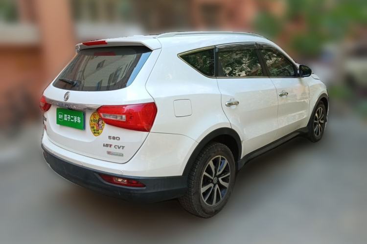 Used Dongfeng Fengon 580 2016 Revised Version 1.5T CVT Luxury Edition Rear Right 45 Deg