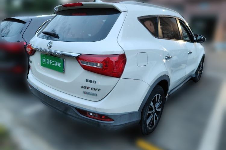 Used Dongfeng Fengon 580 2016 Revised Version 1.5T CVT Luxury Edition Rear Right 45 Deg