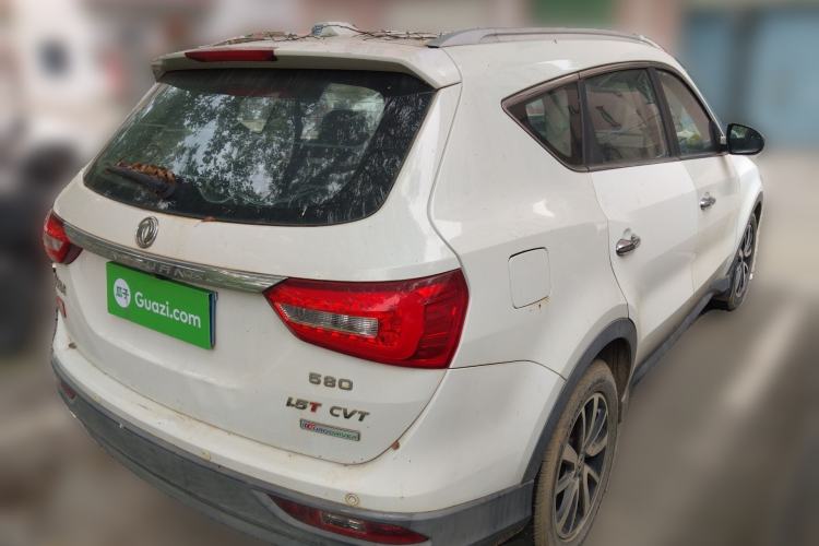 Used Dongfeng Fengon 580 2016 Revised Version 1.5T CVT Luxury Edition Rear Right 45 Deg